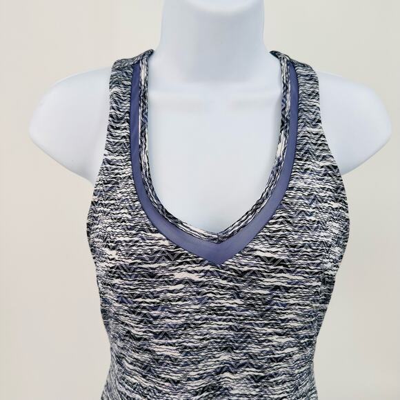 WMNS MPG Athletic Sporty Dress Purple Black w/Pockets Knee Length M Racerback - Picture 3 of 11